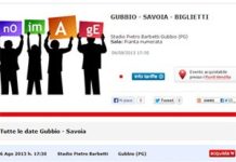 Gubbio-Savoia: come acquistare i biglietti