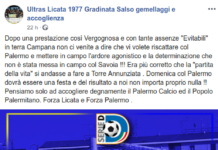 Gli Ultras Licata ai calciatori: non vi impegnate?!